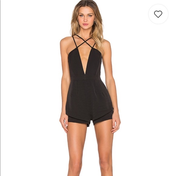 Revolve Dresses & Skirts - Revolve Cross Plunge Top Romper